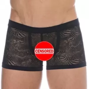 Image of HOM Temptation Zebra Lace Trunks - Black XL