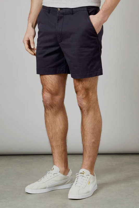 Image of Debenhams Debenhams Men Premium Skipper Shorts in Navy Size: 42 Navy 42 Male 5045749194219