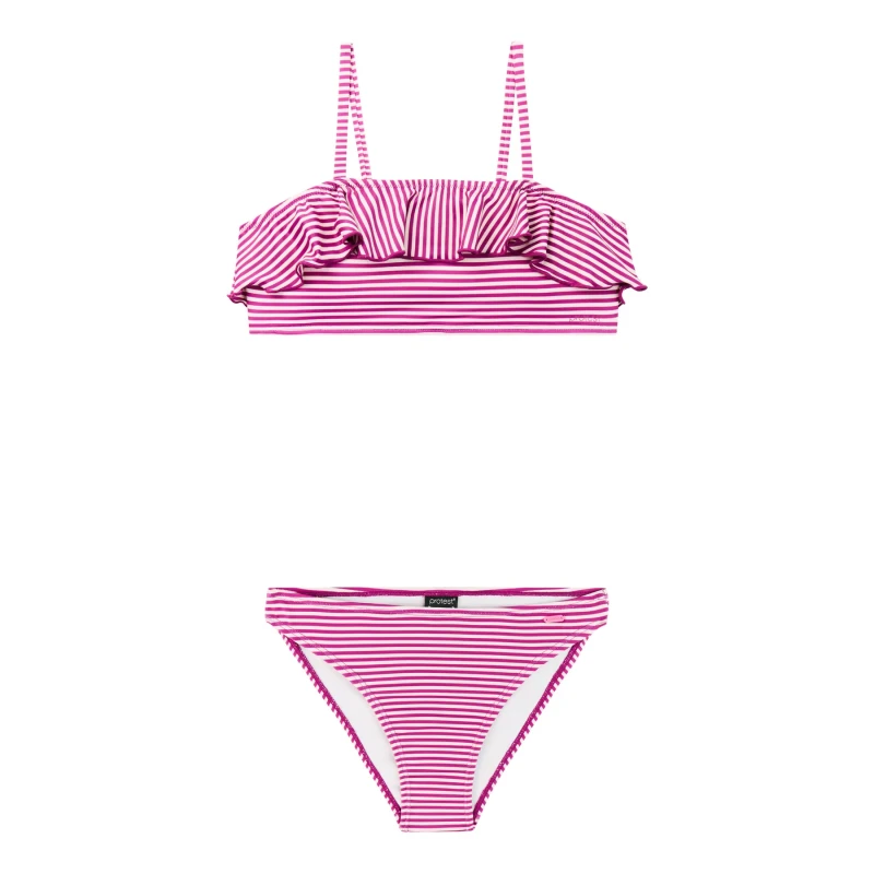 Image of Protest 2 Piece swimsuit for girls Protest Stripes Rose Female 10 ans