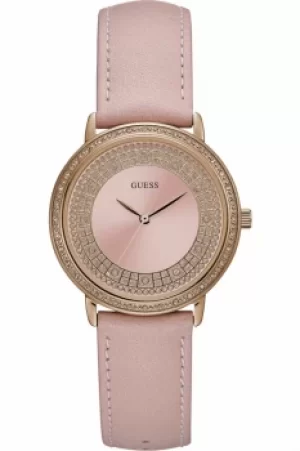 Ladies Guess Exclusive Sparkling Pink Watch W0032L7