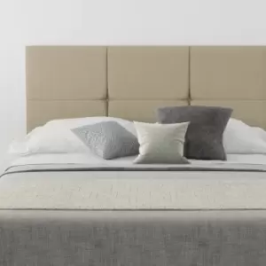 Image of Caine Upholstered Headboard, Eire Linen, Natural - Headboard 60cm Size Double (135x200)
