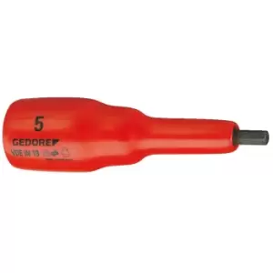 image of Gedore VDE Screwdriver bit socket 1/2" in-hex 5 mm