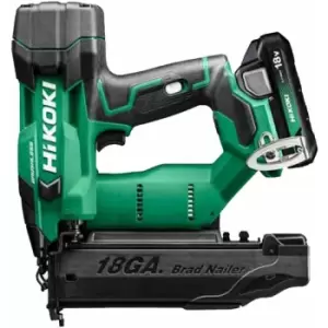 image of HiKOKI NT1850DFJXZ 18V Cordless Brad Nailer with 2 x 2.0Ah Battery & Charger