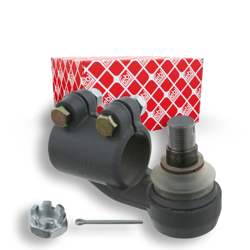 Image of FEBI BILSTEIN 19133 Track rod end OE Turbo NEW, Front Axle Right, with crown nut Tie Rod End (914)