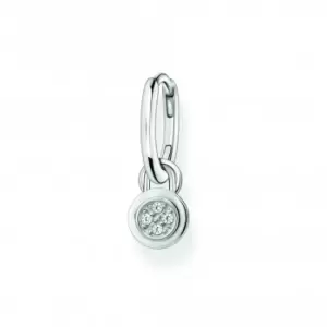 Image of Charmista Sterling Silver Zirconia Single Earring CR720-051-21