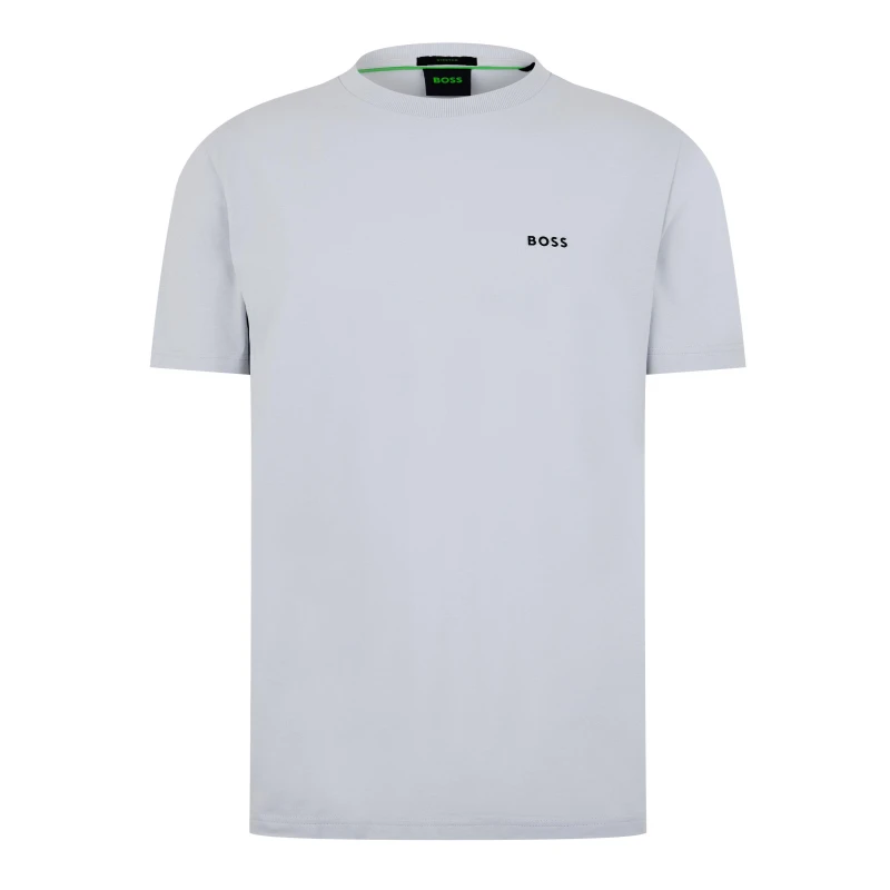 Image of Boss Crew Logo T-Shirt - Grey Grey S
