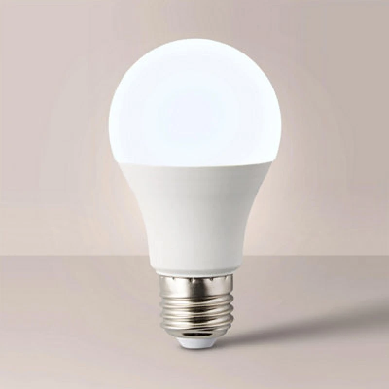 Image of ValueLights 6 Pack E27 White Thermal Plastic GLS LED 10W Cool White 6500K 800lm Light Bulb White