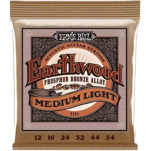 Image of Ernie Ball Earthwood Medium Light .012 - .054 Phosphor Bronze Acoustic String Set