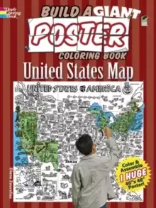 image of Build a Giant Poster Coloring Book--United States Map