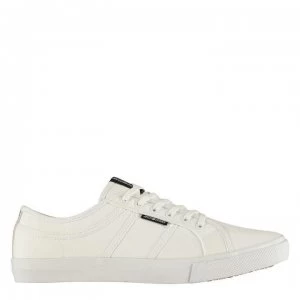 image of Jack and Jones Ross Mens Canvas Trainers - Bright White