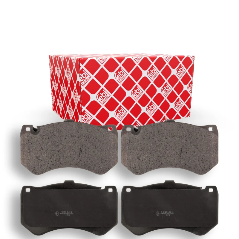 Image of FEBI BILSTEIN 116143 Brake pad set Front Axle, prepared for wear warning indicator Brake Pad Set,disc brake (402)