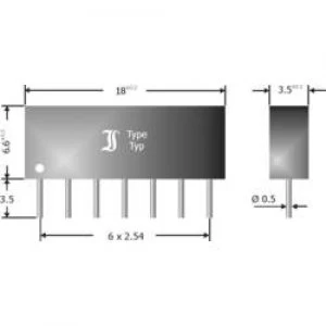 Image of Standard diode array bridge 100 mA Diotec DAN601 SIP 7