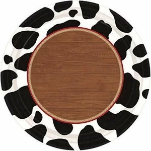 Image of Amscan Western Dessert Paper Plates (8 Peases)