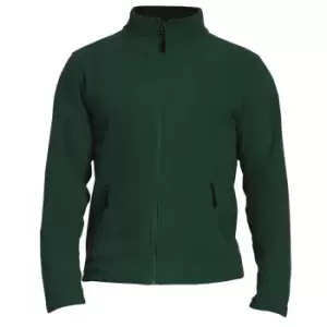 image of Gildan Adults Unisex Hammer Micro-Fleece Jacket (4XL) (Forest Green)