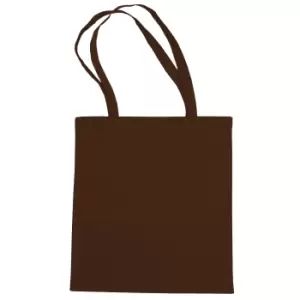 image of Jassz Bags "Beech" Cotton Large Handle Shopping Bag / Tote (One Size) (Brown)