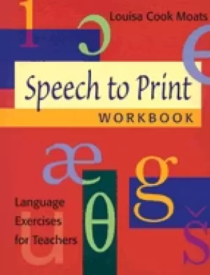 Image of speech to print workbook language exercises for teachers