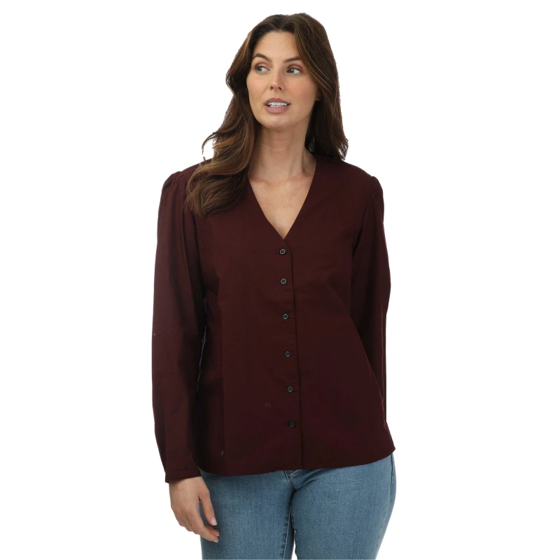 Image of DOCKERS DOCKERS V-Neck Woven - Brown Brown 8
