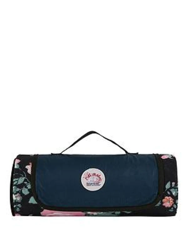 Image of Regatta Cath Kidston Picnic Rug Picnic Rugs One Size Black Hackney Rose 41634491000