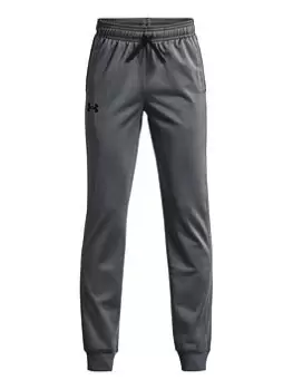 Image of Under Armour Brawler 2.0 Tapered Pants Older Boys -Grey/Black, Grey/Black, Size S=7-8 Years
