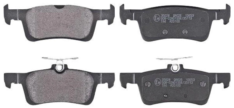 Image of A.B.S. 35028 Brake pad set without integrated wear sensor Brake Pad Set,disc brake (402)