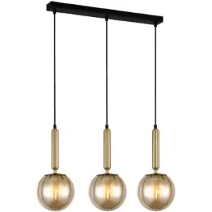 Italux Lighting - Italux Ravena Modern 3 Light Bar Pendant Ceiling Light, E27 led