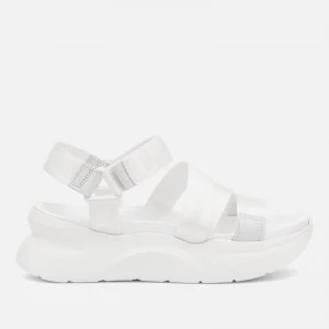 Image of UGG Womens La Shores Flatform Sandals - White - UK 3