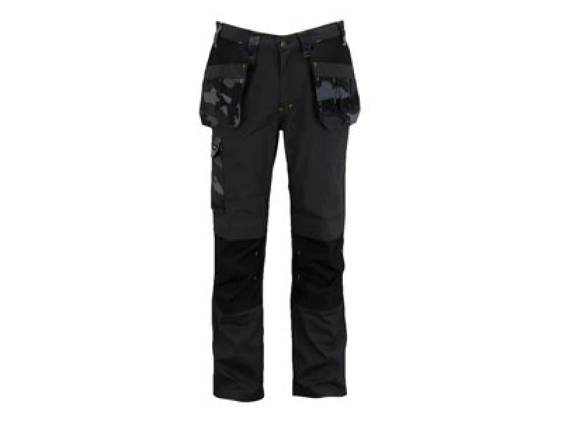 Image of Stanley STW40057-204 Dixon Slim Fit Trousers BlackCamo Waist 34" Leg R STW40057-204