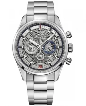 image of Zenith Chronomaster El Primero Full Open Stainless Steel Mens Watch 03.2081.400/78.M2040 03.2081.400/78.M2040