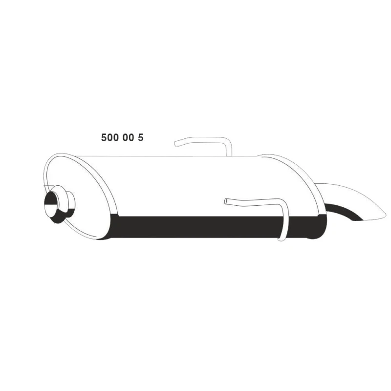 Image of ERNST 500005 Rear silencer End Silencer (3437)