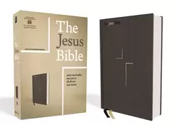 Image of jesus bible esv edition cloth over board gray