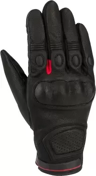 Image of Bering Vasko Motorcycle Gloves, black-red, Size 2XL, black-red, Size 2XL