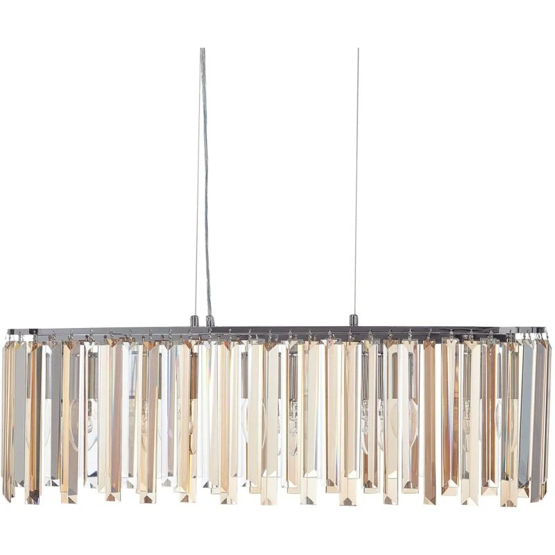 Image of Beliani Chandelier Mandeo Glass Silver