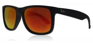 Ray-Ban Justin Sunglasses Matte Black 622/6Q 55mm