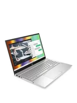 image of HP Pavilion 15-Eg2015Na Laptop - 15.6 FHD Touchscreen, Intel Core i7, 8GB Ram, 512GB SSD, With Optional Microsoft 365 Family (12 Months) - Silver - La