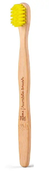 image of Humble Brush Kids Ultra Soft Yellow Toothbrush