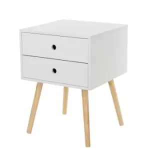 image of Scopa 2 Drawer Wood Bedside