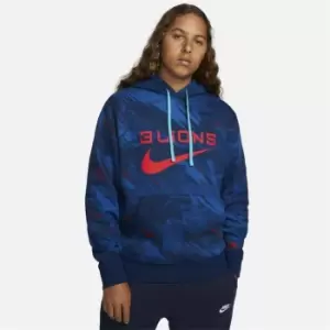 Image of Nike England Mens Fleece Pullover Hoodie - Blue