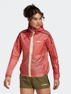 Image of adidas Terrex Agravic Windweave Windbreaker, White Size XL Women