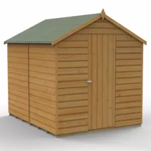 image of 8' x 6' Forest Shiplap Dip Treated Windowless Apex Wooden Shed (2.42m x 1.99m)