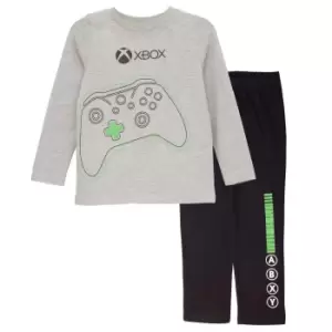 Image of Xbox Boys Controller Pyjama Set (7-8 Years) (Black/Heather)
