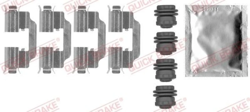 Image of QUICK BRAKE Brake pad fitting kit QUICK BRAKE 109-0012