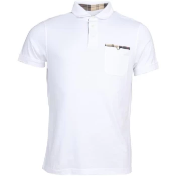 Image of Barbour Corpatch Polo Shirt - White