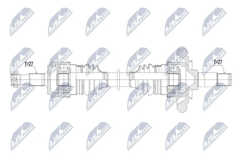 Image of NTY Drive shaft NTY NPW-ME-217