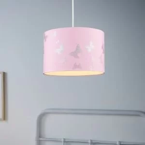 Noor Printed Pink Butterfly Lamp Shade (D)30Cm - main image