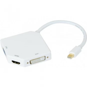 image of Mini Dp 1.1 To Dvi HDMI Vga Adapter