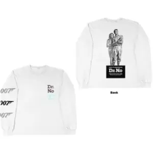 Image of James Bond 007 - Dr No Unisex XX-Large Long Sleeved T-Shirt - White