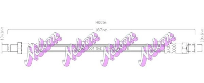 Image of Brake hose KAWE H0016