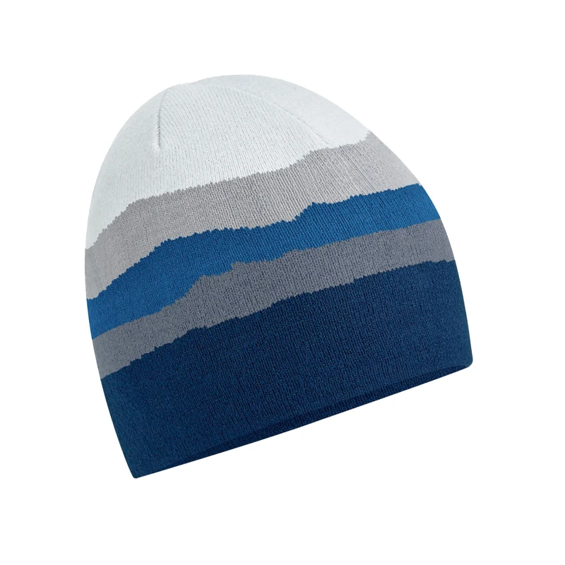 Image of Beechfield Beechfield Men Mountain Pull-On Beanie in Bright Blue Bright Blue One Size Male 5063470792634