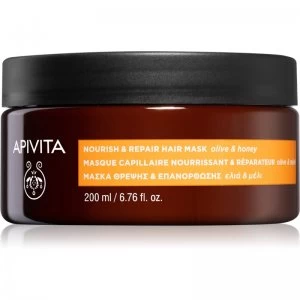 image of Apivita Holistic Hair Care Olive & Honey Nourishing Hair Mask 200ml