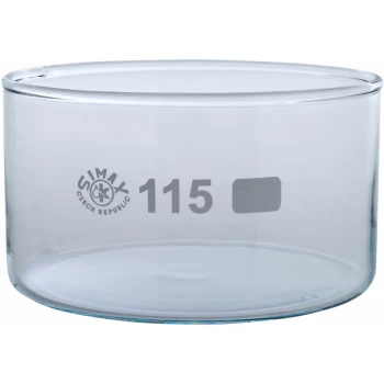 image of Glass Crystallising Dish with Flat Bottom No Spout 500ml Ø115mm Pack of 10 - Simax